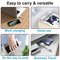 En stock, câble de charge et de données Micro USB 2A de 0,3 m (1 pied) pour téléphone portable Android/montre/banque d'alimentation, de qualité supérieure
