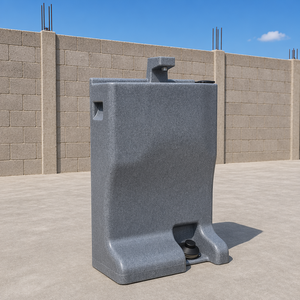 Station de lavage des mains portable en PEHD économique, à commande au pied, lavabo <span class=keywords><strong>mobile</strong></span> en plastique autonome pour extérieur public - Product Image 1