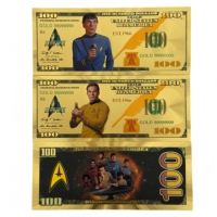 Nouvelle Banque de billets Star Trek Américaine 2026 plaquée or 24 carats pour collection
