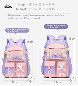 Nueva <span class=keywords><strong>mochila</strong></span> escolar multifuncional de gran capacidad, ligera, impermeable, bonita, para niñas, al por mayor, <span class=keywords><strong>mochila</strong></span> escolar - Product Image 4