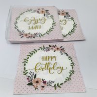 Serviettes en papier jetables personnalisées avec logo imprimé, serviettes de table pour restaurant, vente en gros de serviettes personnalisées imprimées