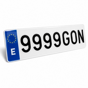 Placa de Matrícula Europea de Acrílico Ecológica y Segura (Española) con Letras 3D para Motocicletas y Automóviles - Product Image 4