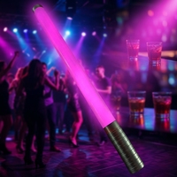 Çok renkli LED çubuk ışık uzaktan kumanda RGB floresan lamba el LED parlak çubuk kolye parti için
