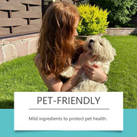 Spray désodorisant pour animaux de compagnie en gros, marque privée, avec des ingrédients végétaux doux pour chats et chiens