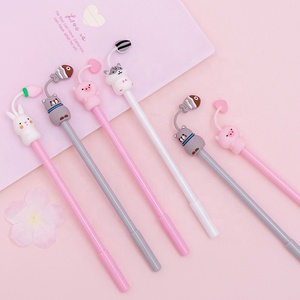 Korean Creative Cartoon Cute Pet Cat Pig <strong>Rabbit</strong> Hamster Kawaii Gel <strong>Pen</strong> Black Blue Customized Ningbo Plastic Promotional <strong>Pen</strong> - Product Image 3