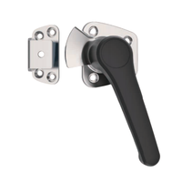 Poignée de porte universelle pour congélateur, réfrigérateur et four, en acier inoxydable 304 poli, avec serrure à compression industrielle