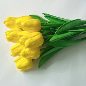 Tulipano artificiale del fiore <span class=keywords><strong>di</strong></span> tocco reale disponibile fatto a mano per la decorazione domestica - Product Image 5