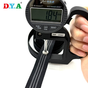 Cinta elástica de poliéster antideslizante con pinza de látex negro de 2CM personalizada para ropa, esquí, ciclismo, ropa deportiva - Product Image 5