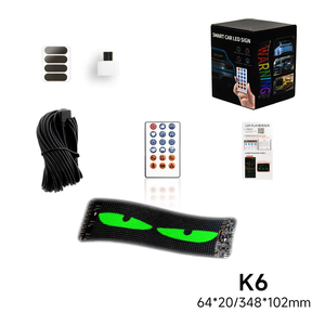 Écran de film <span class=keywords><strong>LED</strong></span> pour voiture <span class=keywords><strong>programmable</strong></span> par application OEM, intérieur, couleur pleine, 34,8x10,2 cm, texte multilingue, animation graphique, SDK numérique - Product Image 6