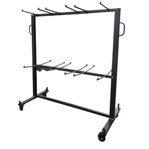 Ripiano sedia pieghevole 84 sedie riporre carrello sedia pieghevole con ruote copertura resistente alle intemperie e capacità 800 libbre Dolly - Product Image 3