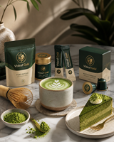 Poudre de Matcha de qualité cérémonielle, neuve, 1 kg en boîte et en sachet