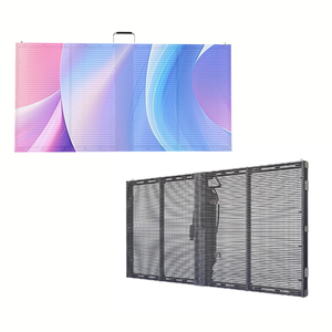 Ip65 Đầy Đủ Màu Sắc 50% 80% Minh Bạch Rèm Ngoài Trời <span class=keywords><strong>LED</strong></span> Màn Hình Hiển Thị Phim Glass <span class=keywords><strong>LED</strong></span> Hiển Thị Trong Suốt - Product Image 1