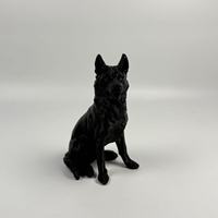 Statue de gargoyle à cornes de démon gothique rétro en résine PLA imprimée en 3D, décoration de bureau artistique, décoration de maison unique, revêtement en poudre