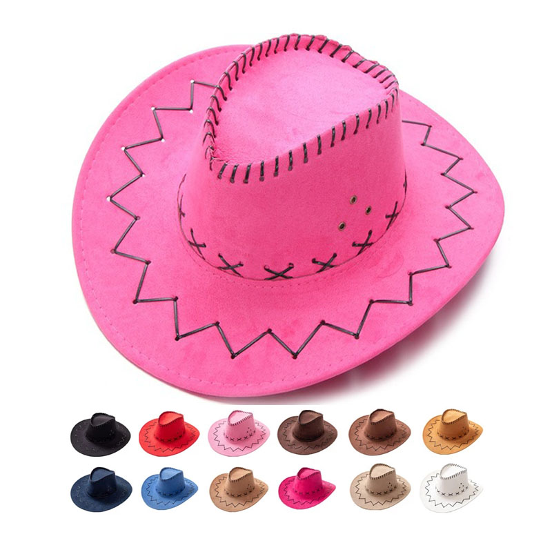 Женская пляжная ковбойская шляпа с широкими полями