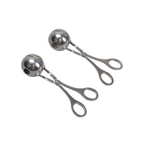 Fabricante de albóndigas de acero inoxidable Clip de albóndigas de metal Utensilios de cocina para molde de bolas de arroz <span class=keywords><strong>Croquetas</strong></span> Utensilios Tipo Tenedores forjados - Product Image 5