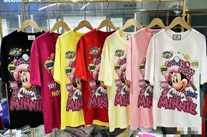 Camiseta de manga corta para mujer, estilo holgado, talla grande, con estampado de oso de dibujos animados, blusa para niña, moda 2026, venta al por mayor - Product Image 2