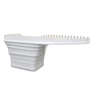 Balcão de recepção moderno com móveis simples para venda, balcão de recepção em mármore branco estilo zen