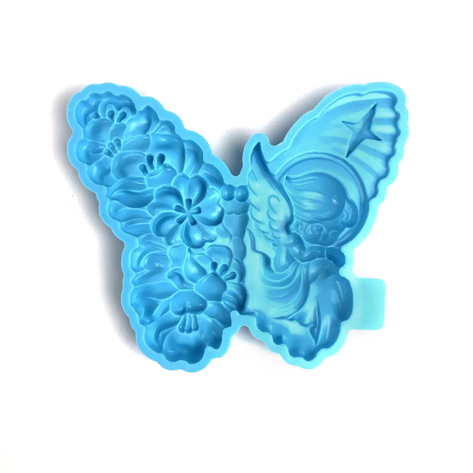 Butterfly Fairy Silicone Mold Resin Hanger Wall Decoration Semi three-dimensional Butterfly Angel Wings Dropping Glue Mold