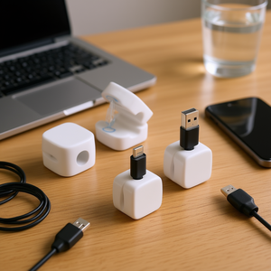 Lot de 12 clips de câble magnétiques support de cordon réglable lisse organisateur de bureau pour la gestion de table de chevet murale de voiture de téléphone de bureau à domicile - Product Image 2