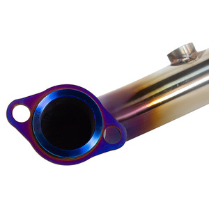 Tubo di Scarico GY6 per Scooter Yamaha GY6 Zuma 125CC 150CC 200CC Tank200, Collettore <span class=keywords><strong>Blu</strong></span> da 51MM con Sensore di Ossigeno - Product Image 5