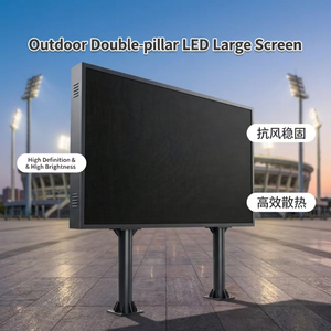 Pantalla LED Grande de Doble Poste para Exteriores, IP65 Impermeable, 7000cd de Brillo, Legible Bajo la Luz Solar, con Soporte de Pie - Product Image 4