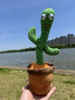 Nouveau Cactus Dansant en Gros, Poupée Parlante et Chantante Amusante, Jouet en Peluche Musical, Unisexe, en Coton avec Rembourrage PP, Confortable ODM