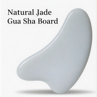 Outil de massage Gua Sha en jade naturel, planche Gua Sha en pierre Bian, grattoir Gua Sha en corne de bœuf, pierre Gua Sha en forme de cœur pour massage facial