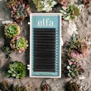 ขนตาปลอม ELFA EF3 ทำมือจากเส้นใยไฮลอน แบบเส้นต่อเส้น ความยาว 6-25 มม. งอนแบบ CC ให้ลุคธรรมชาติ นุ่มฟู บรรจุในถาด ขายส่ง - Product Image 2