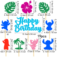 Décoration de gâteau d'anniversaire de dessin animé, fête d'anniversaire pour garçons et filles, fête de naissance