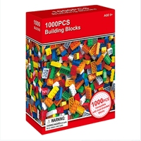 Bloques de Construcción de Plástico ABS de Alta Calidad, Juguete de Construcción para Niños, Compatible con Todos los Bloques, 1000 Piezas, Bloques de Construcción Clásicos MOC