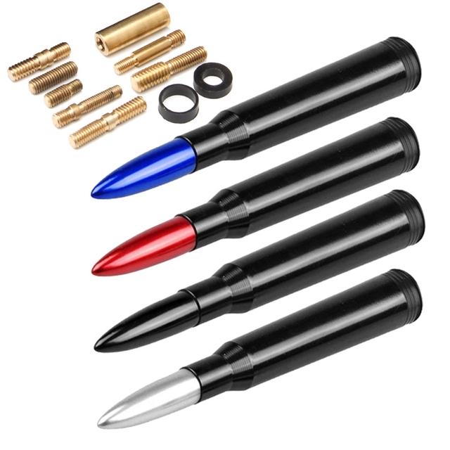 Outdoor Car Radio Universal Antenna Long Range Signal Amplifier Bullet Shape Decorative Roof Antenna for Wrangler SUV