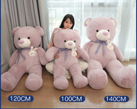 Peluche géante personnalisée en forme de papillon, lapin ou ours, rembourrée de coton PP, grande poupée ours pour la Saint-Valentin, cadeau de confession pour fille