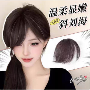 Lh131 17 Peluca con flequillo para mujer, fibra Kanekalon, encaje 13x4, línea de cabello natural transparente, ligera, para cualquier forma de rostro - Product Image 4