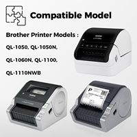 Étiquettes d'expédition DK-11247 pour imprimantes Brother QL (4,07x6,4 po) 180 étiquettes/rouleau