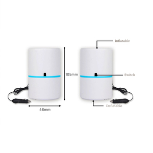 Trắng Xe Điện Cung Cấp Xách Tay Mini Điện Máy Bơm Không Khí Nhựa 45W 220L/Min Bơm Phao Hồ Bơi Không Khí Nệm Giường Ghế - Product Image 6