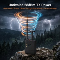 Radio de poche Mesh Node avec module LoRa Heltec V4 intégré et antenne GPS, compatible Meshcore ou Meshtastic