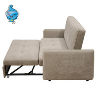 Canapé-lit double moderne et décontracté, inclinable, avec dossier capitonné, 3-en-1, convertible en lit, luxe léger, pour salon, portable et confortable