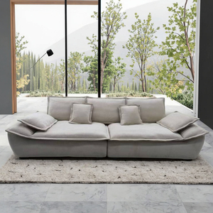 Aevum Modern Microfiber Fabric Sectional <strong>Sofa</strong> Reversible Chaise Square Set Upholstered Sponge Filling <strong>Sofa</strong> <strong>Bed</strong> for Living Room - Product Image 2