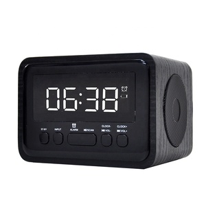 Audmic Mới Loại Xách Tay <span class=keywords><strong>Mini</strong></span> Không Dây Bluetooth Loa Với Đồng Hồ Báo Thức - Product Image 3