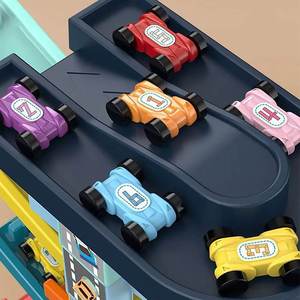 Piste de glisse en plastique pour enfants rampe de voiture piste de course jouets ensemble pour filles garçons meilleur cadeau bébé <span class=keywords><strong>Parking</strong></span> - Product Image 5