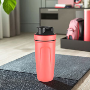 Bouteille de sport en acier inoxydable 304 en forme de diamant, shaker de sport, 500 ml, bouteille de mélange portable, logo OEM personnalisable, bouteille de sport - Product Image 3