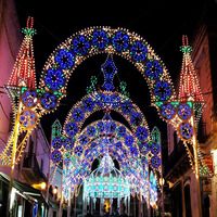 Kommerzielle LED-Weihnachtsbogenbeleuchtung für den Außenbereich |   Weihnachtsfestbogen für Einkaufszentren, Parks und Veranstaltungen |   Kundenspezifische OEM/ODM-Lösungen