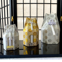 Urne funéraire triangulaire en tissu faite à la main de style japonais pour animaux de compagnie (papillons, chiens, chats, oiseaux) |   Couverture d'urne, articles funéraires