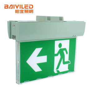 Leonlite IP65 LED khẩn cấp ánh sáng recessed Trần/treo tường lối ra dấu hiệu cho xây dựng 220V SMD đầu vào Lithium nhựa duy trì - Product Image 4