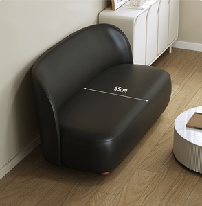 Sofá Pequeño Minimalista para Sala de Estar Pequeña, Apartamento Pequeño, Casa de Alquiler Extremadamente Estrecha, Sofá Recto para Dos Personas - Product Image 3