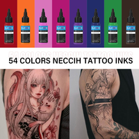 Suministros de Tinta para Tatuajes NECCIH al por Mayor Set de Tinta para Tatuar Arte Corporal Pigmento para Tatuajes de Colores Completos