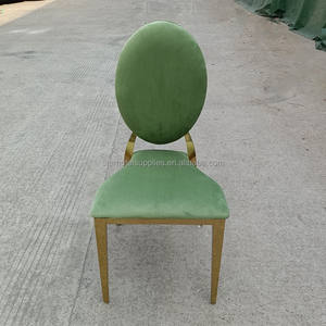 Üretici Oval geri istifleme metal vinil ss altın otel ziyafet düğün ve etkinlik sandalyeleri - Product Image 3