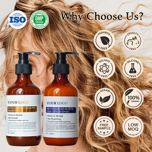 Private Label Natürliches <span class=keywords><strong>Argan</strong></span>-Biotin-Shampoo & Conditioner für Lockiges Haar - Volumenverstärkend Feuchtigkeitsspendend Anti-Haarausfall & Haarwuchs - Product Image 5