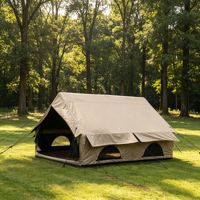 Abri gonflable quatre saisons grande capacité 3mx4mx0.9mx2.1m, imperméable, avec sac de transport, bâche de sol et système de montage rapide pour le camping