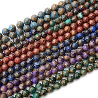 Perles en pierre naturelle Larimar verte, cristaux, 4mm-12mm, tendance pour la fabrication de bracelets, vente en gros